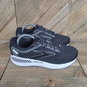 Brooks Ariel GTS 24 Womens Athletic Sneakers Size 9.5 D Wide Black White